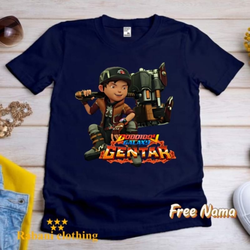BAJU BOBOIBOY GENTAR KAOS ANAK