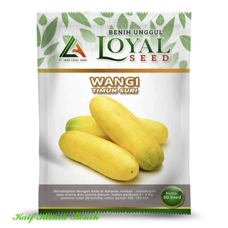 Benih Timun Suri Wangi Isi 80 Butir - Bibit Timun Suri Golden Kuning Cap Loyal Seed