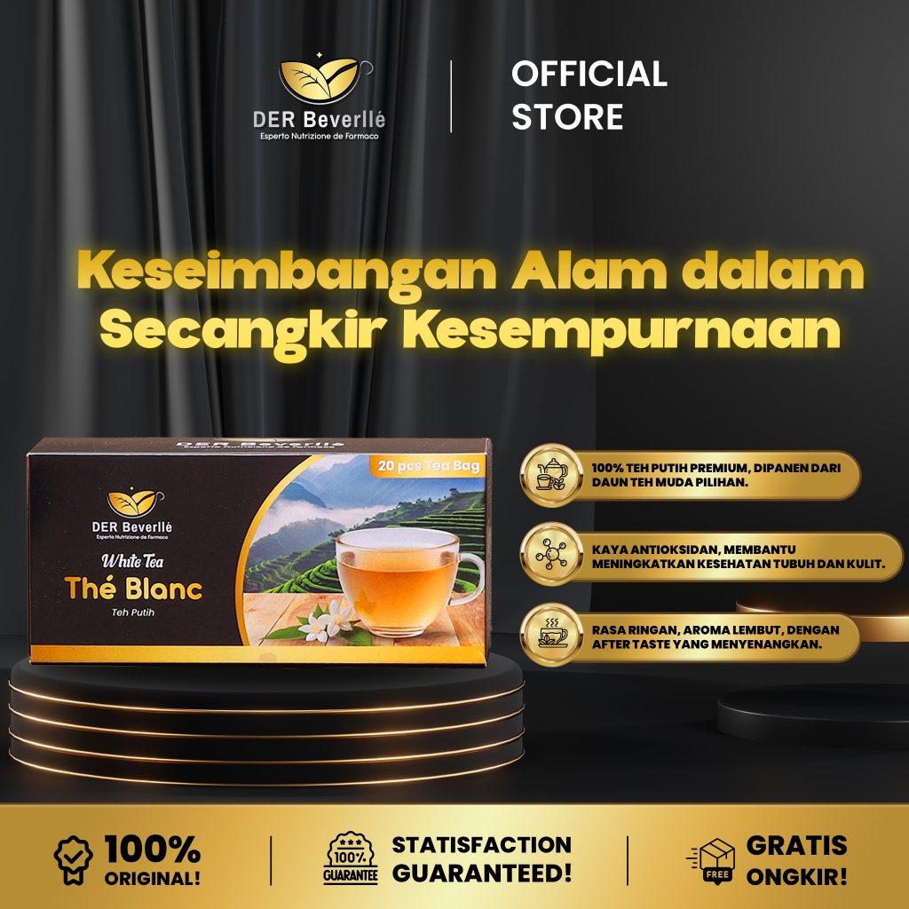 

Teh Putih The Blanc Premium White Tea 100% Teh Premium, membantu pengobatan kanker - Der Beverlle