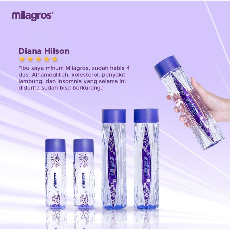 

Air Al Kaline untuk kesehatan - mineral water Al kali PH tinggi MilAgrosS Botol Original 6I2ml
