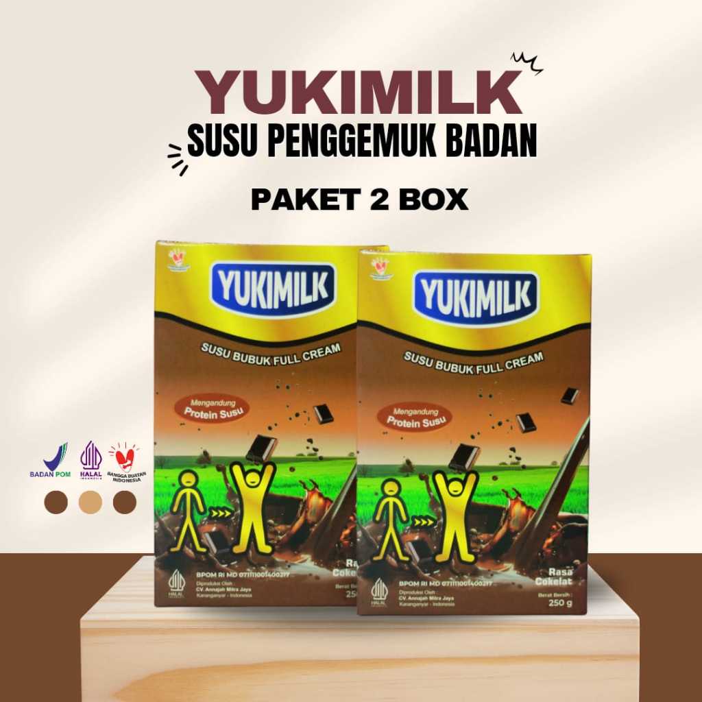 

2 BOX YUKI MILK SUSU PENGGEMUK BADAN / SUSU PENAMBAH BERAT BADAN AMPUH CEPAT ORIGINAL