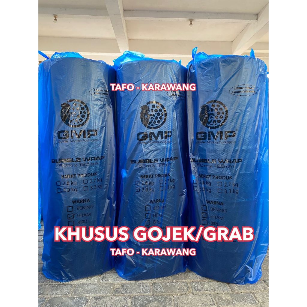 

BUBBLE WRAP ROLL PREMIUM TEBAL HITAM BENING 50 METER