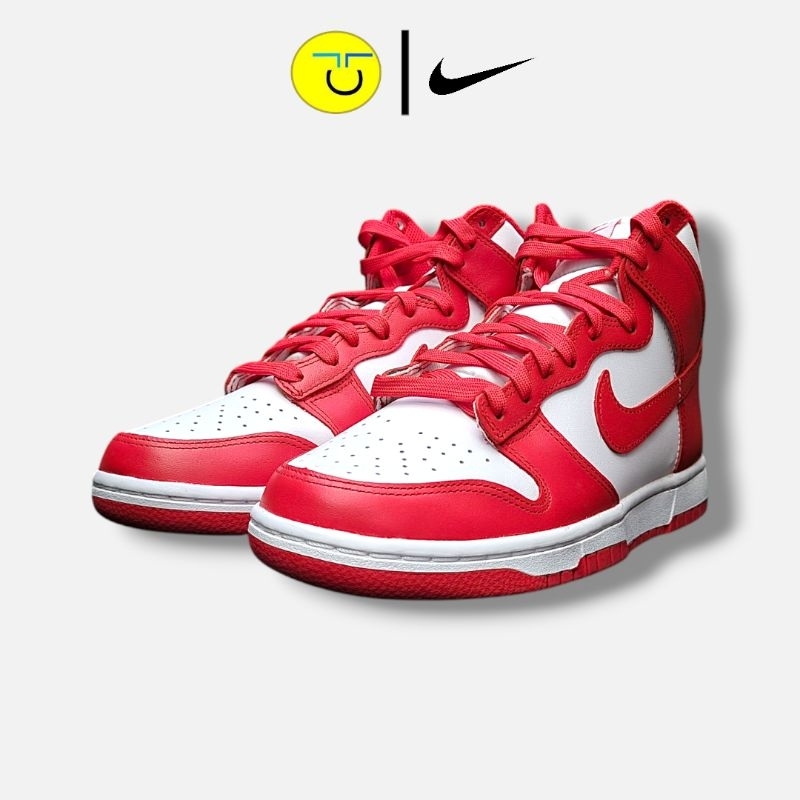 Sepatu NIKE DUNK HIGH UNIVERSITY RED BNIB AUTHENTIC ORIGINAL