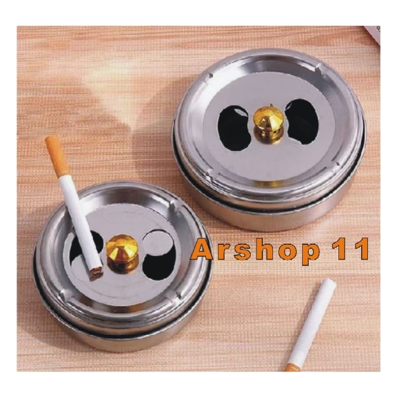 Asbak Bertutup , Asbak Putar , Asbak Stainless