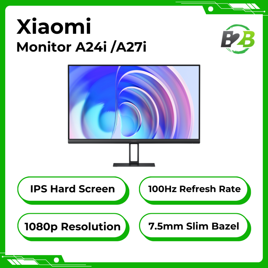 Xiaomi Monitor A24i 24 inch / Xiaomi Monitor A27i 27 inch Desktop Computer Slim Bazel  IPS Panel 100