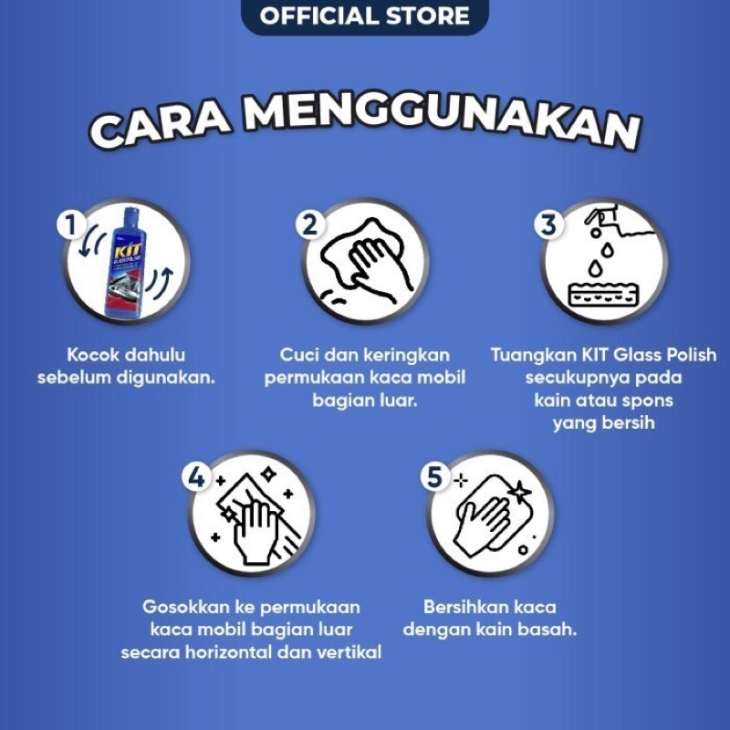 TUI KIT GLASS POLISH 170ML // KIT Glass Polish 170mL Kaca Mobil