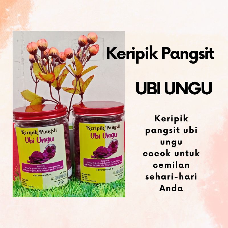 

keripik pangsit ubi ungu