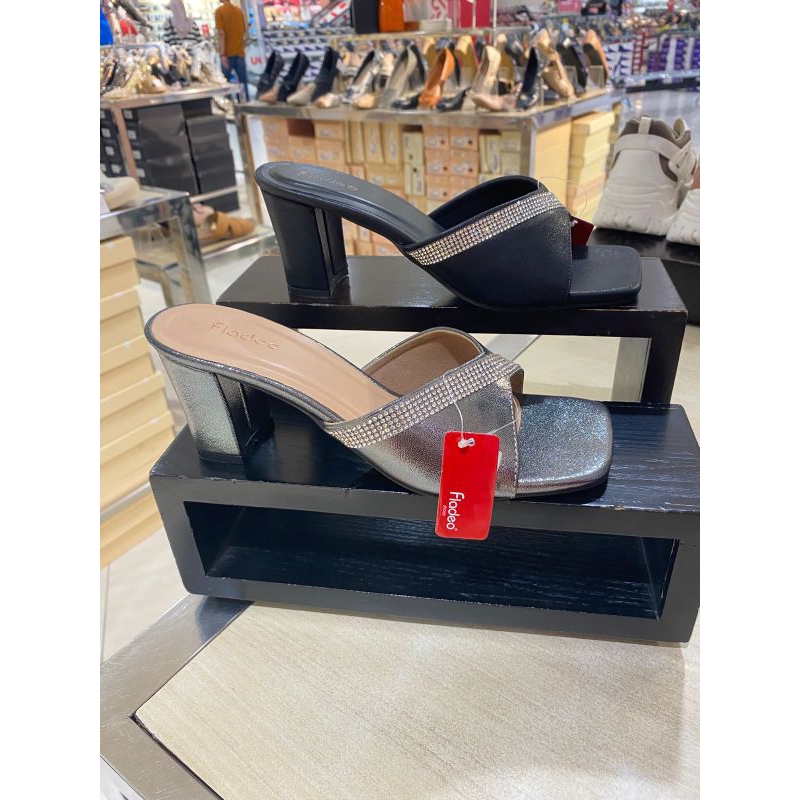 FLADEO ‼️ sandal wanita hak 7cm comfort ringan blink blink