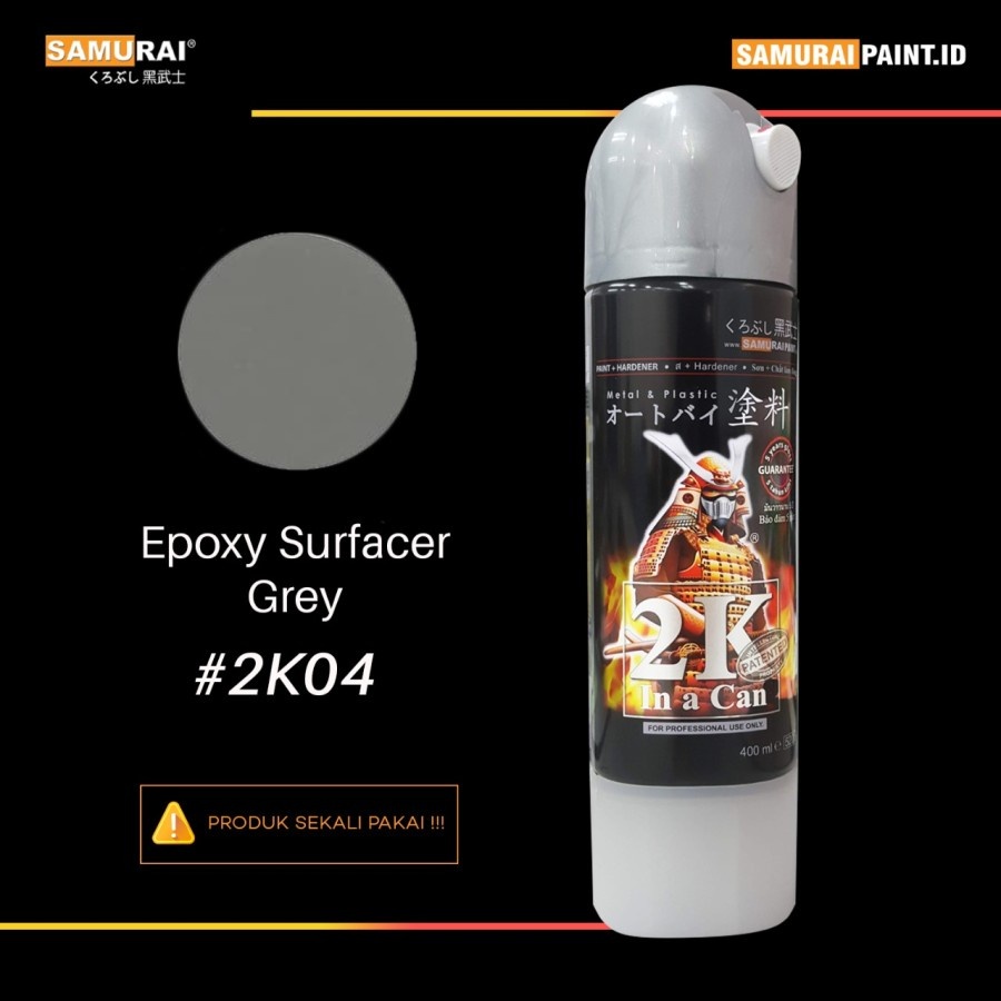 Cat Semprot SAMURAI 2K04-400 Epoxy Cat Dasar Cat Semprot Samurai 400cc 2K04 Epoxy Cat Dasar