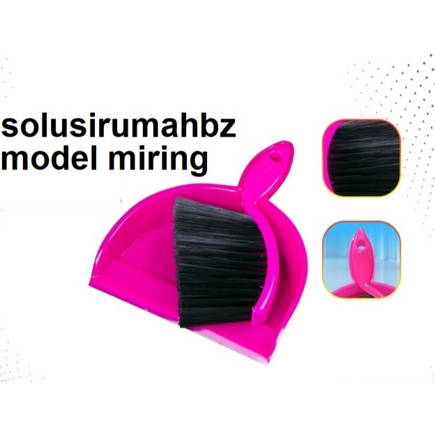 sapu mobil lurus atau miring sapu cikrak mini kecil serok serokan plastik pvc penki pengki brush set