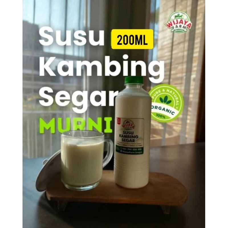 

susu kambing murni kemasan 200 ml