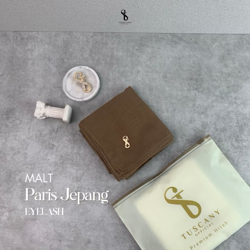 Tuscany Official - Paris Jepang Eyelash - Hijab Segi Empat