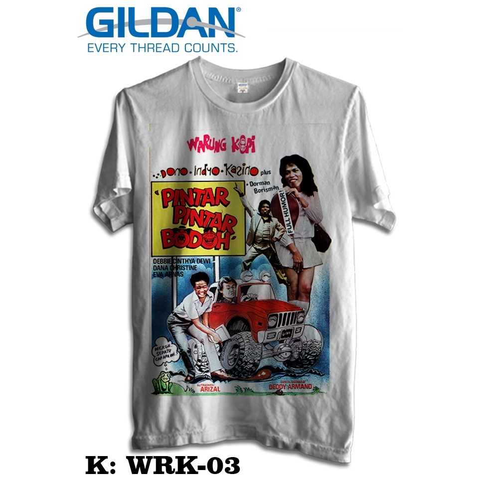 KAOS BAND/ WARKOP DKI PINTAR PINTAR BODOH/ KAOS VINTAGE/ WARKOP DKI LEGEND T-SHIRT