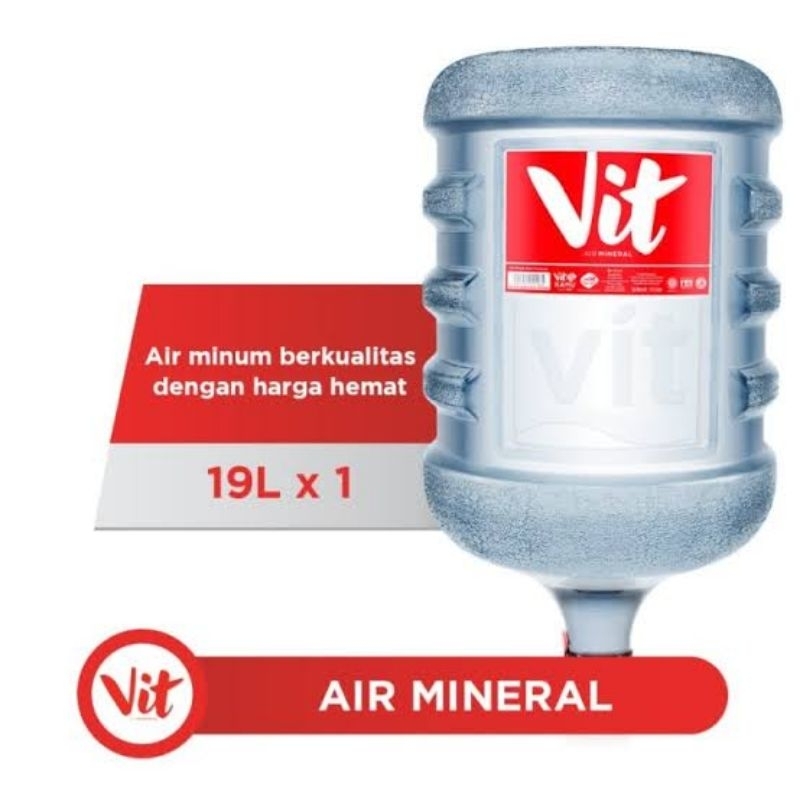 Galon Vit original + isi 19 Liter (1galon)