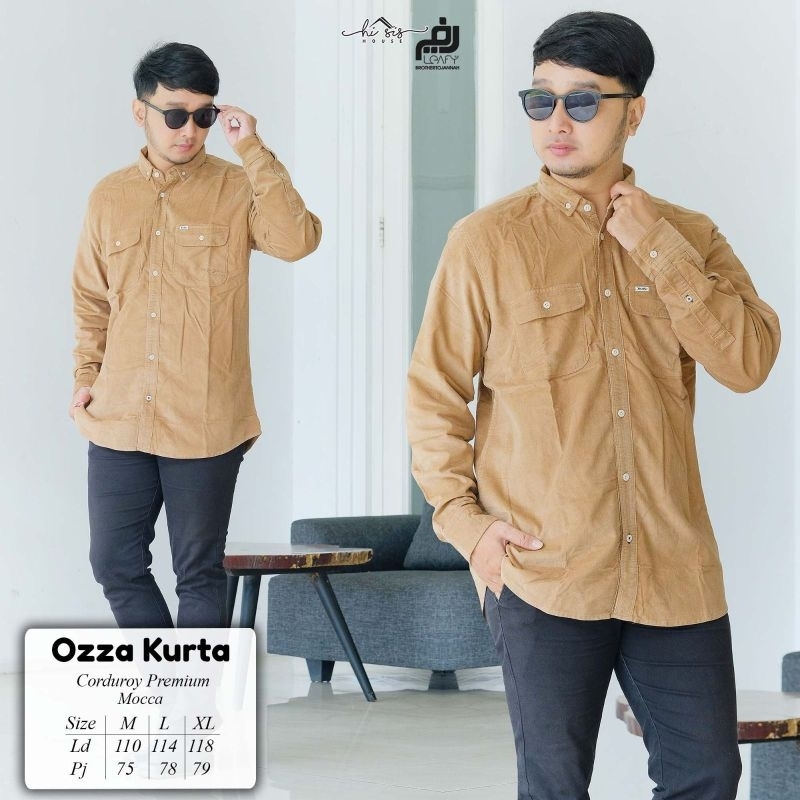 Koko Kemeja Ozza Kurta original Leafy by Hi sis