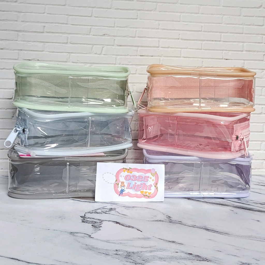 [READY] Pouch PVC Organizer Mini Plush Daiso Seria
