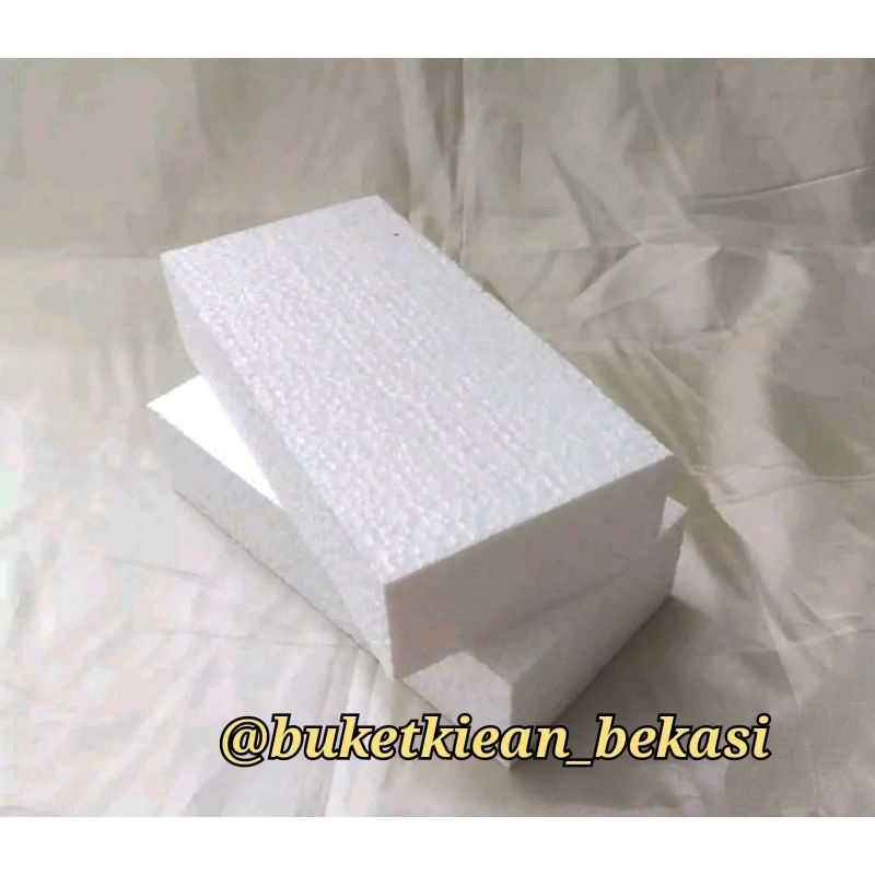

sterofoam buket / sterofoam bunga / oasis buket / pegangan buket / flower foam/ gagang buket / sterofoam putih / alas buket / gabus kering/ gabus
