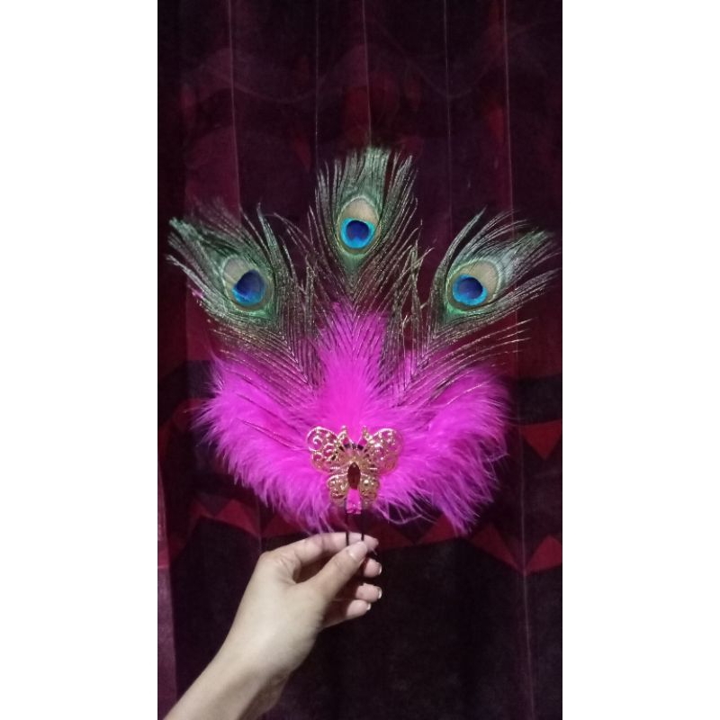 hiasan kepala /bulu merak celeng srenggi