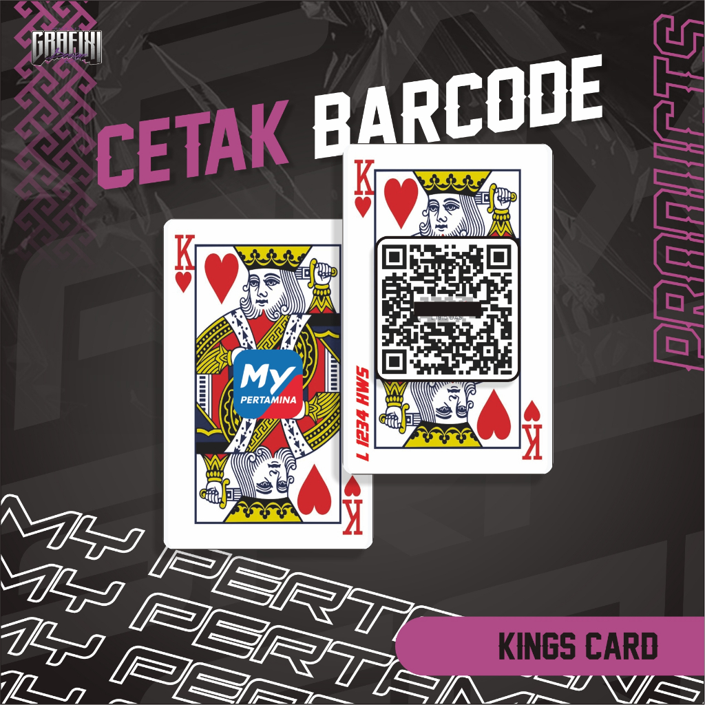 

CETAK BARCODE MY PERTAMINA KARTU PVC TEMA KINGS CUSTOM 2 SISI