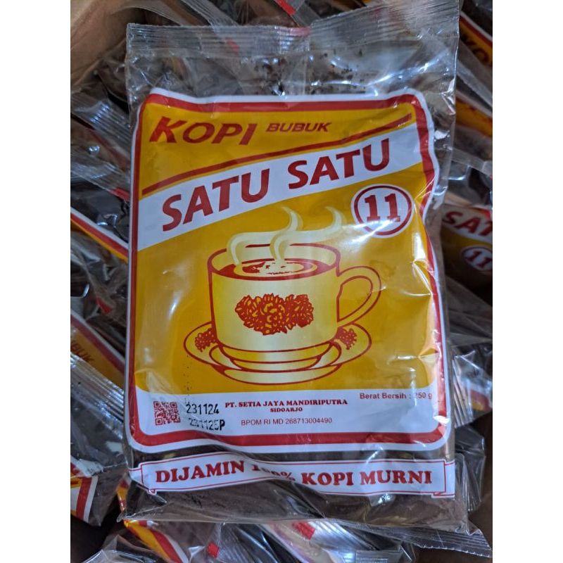 

Kopi bubuk satu satu kemasan 250 gr