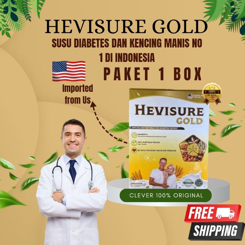 

HEVISURE GOLD MILK SUSU OBAT DIABETES DANKENCING MANIS PANKREAS INSULIN ORIGINAL