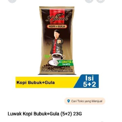 

luwak kopi+gula 7 sachet