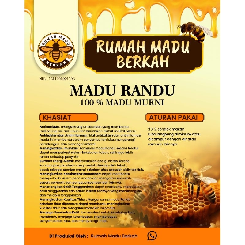 

Rumah Madu Berkah : Randu 100% Madu Murni