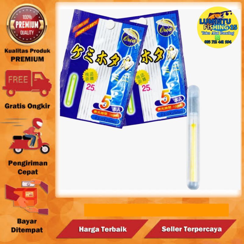 Kambangan Pancing Starlite fosfor orca 25 Isi 2 Pelampung Pancing