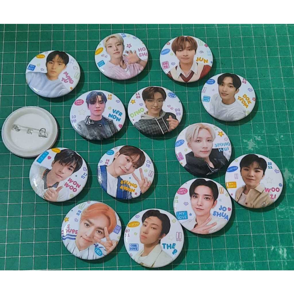 Freebies PIN BROS SEVENTEEN OT13/Freebies PIN PENITI SEVENTEEN OT13 (ETALASE INI KHUSUS PAKET PIN 13