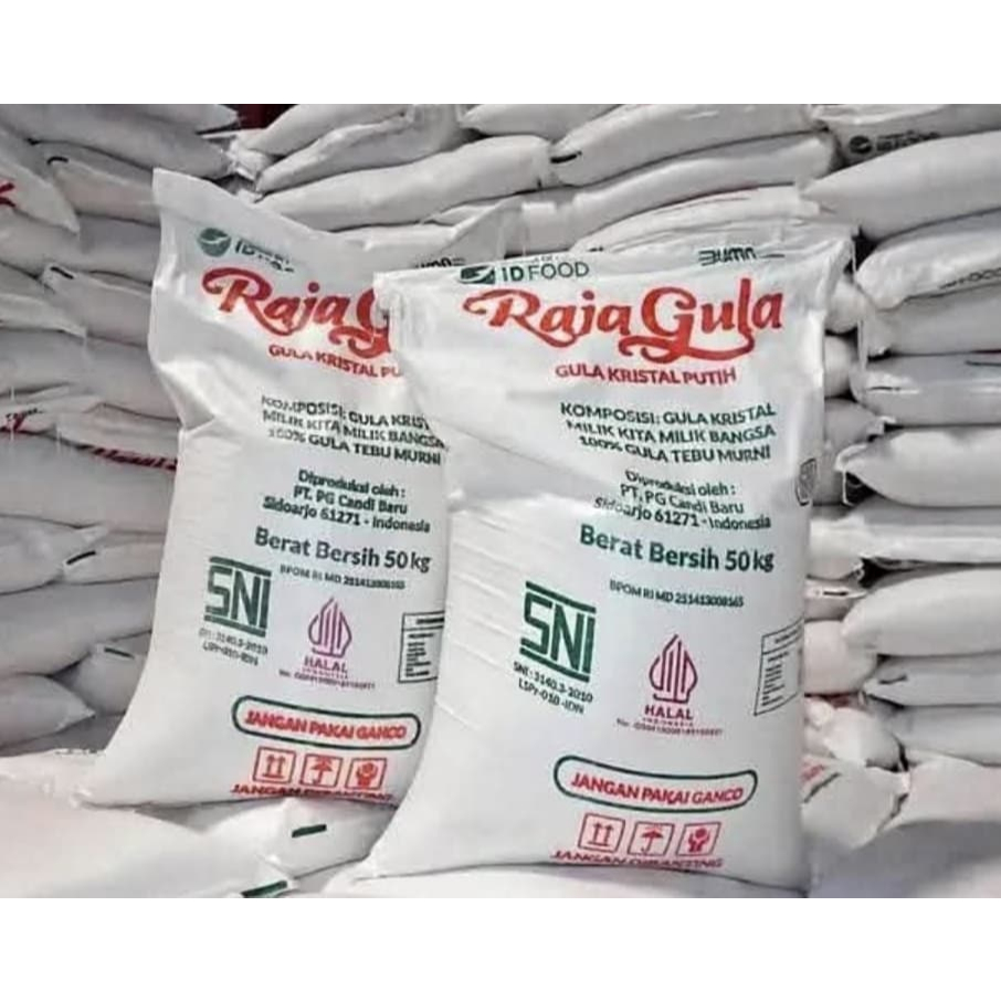 Gula Rajagula 50kg - 1 karung gula pasir 50 kilogram