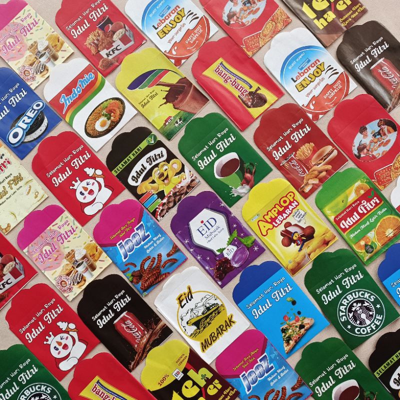 

SNACK. Amplop Lebaran Medium glossy sudah di lem(Isi8)