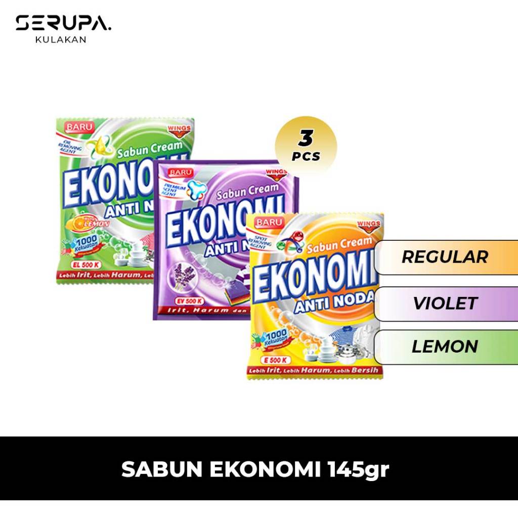 3 PCS Sabun Colek Ekonomi 145gr | Sabun Colek Cuci piring Ekonomi | Sabun Colek Cuci Baju Ekonomi | 
