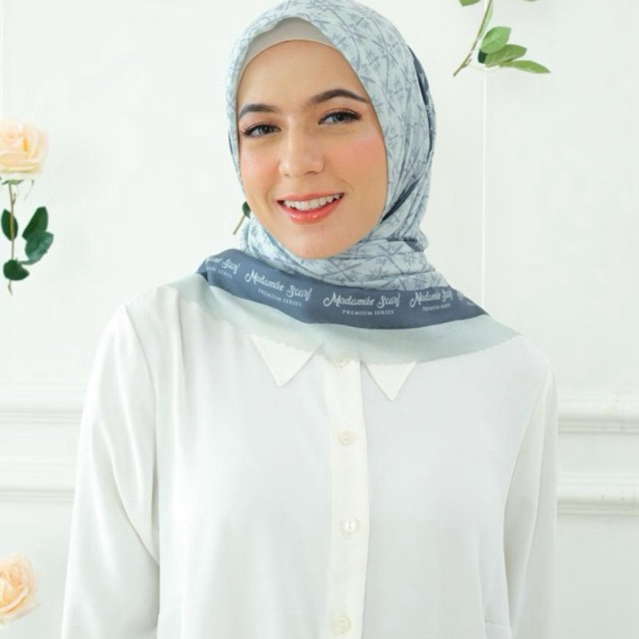 Scarf / Hijab Premium Monogram Series 3 (Sage)