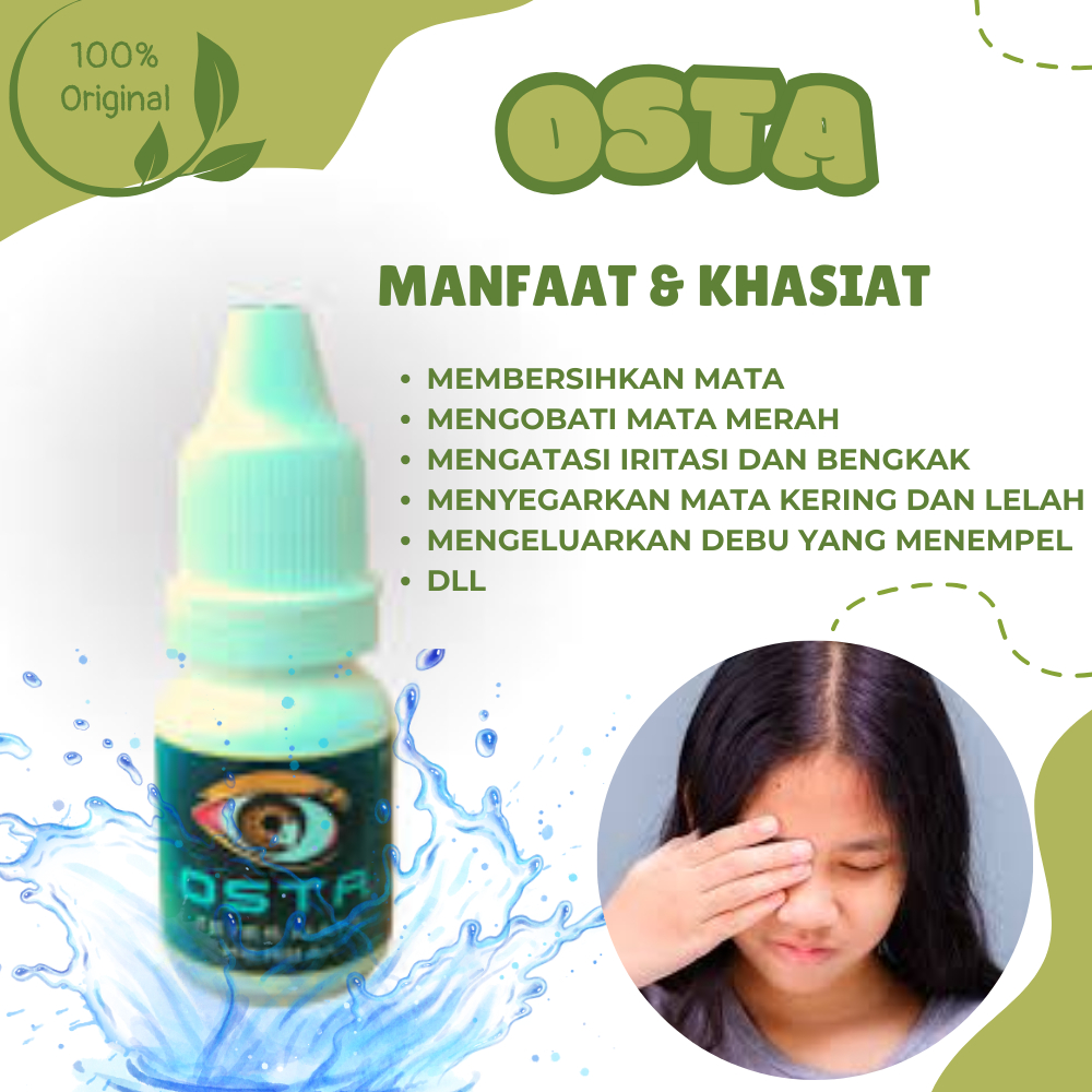 OSTA Obat Tetes Mata Perih, Terasa Terbakar, Mata Kering, Gatal, Merah Iritasi