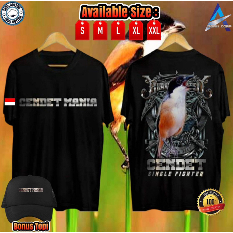 TSHIRT-KAOS KICAU MANIA CENDET