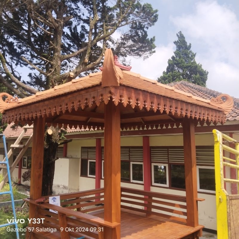 Gazebo Kayu Jati2x2m