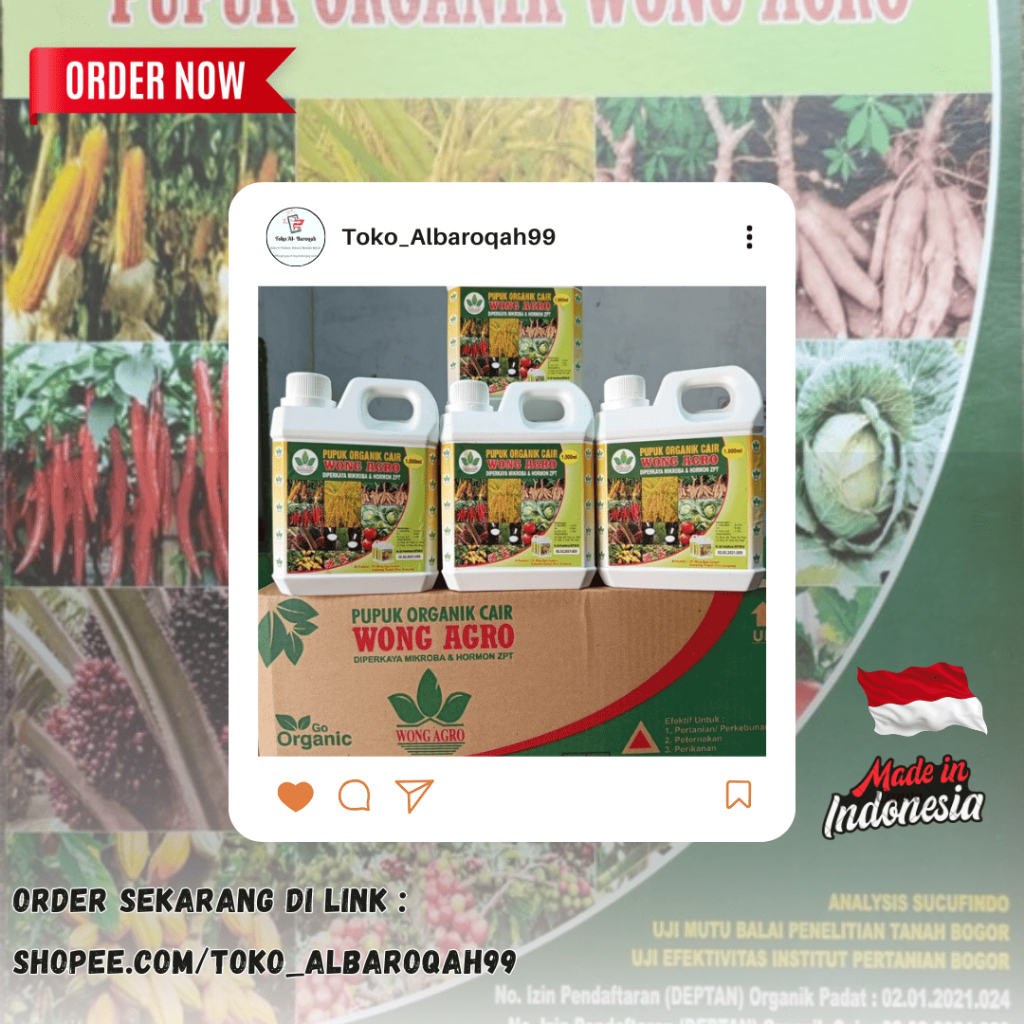 Pupuk Organik Cair Terpercaya Wong Agro