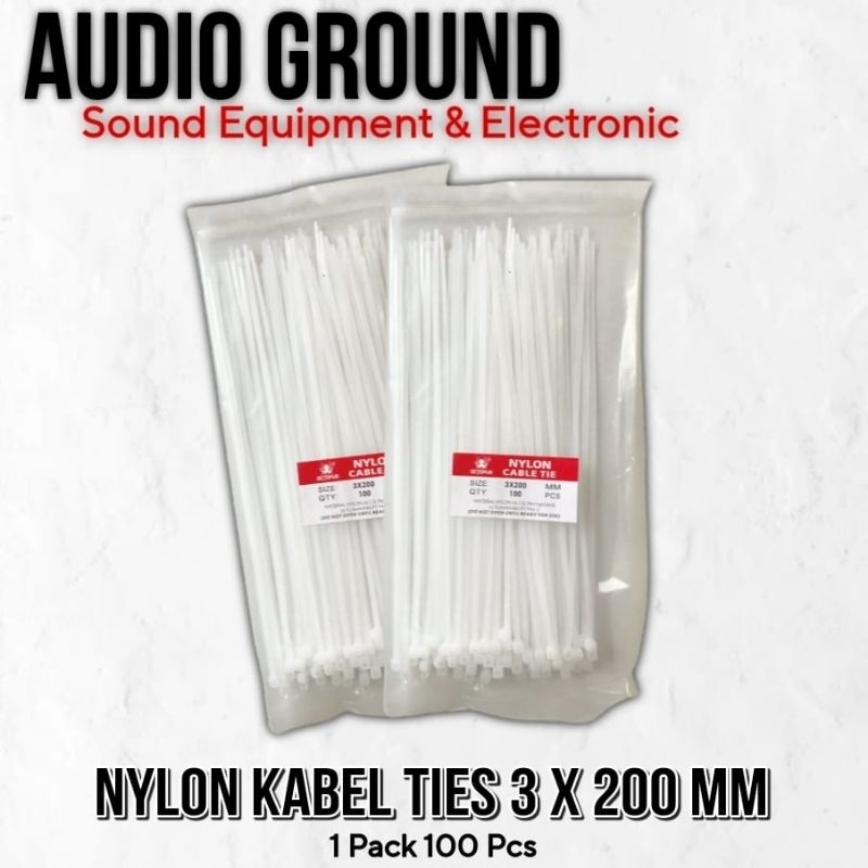 

KABEL TIES 3 X 200 MM NYLON ORIGINAL IMPORT