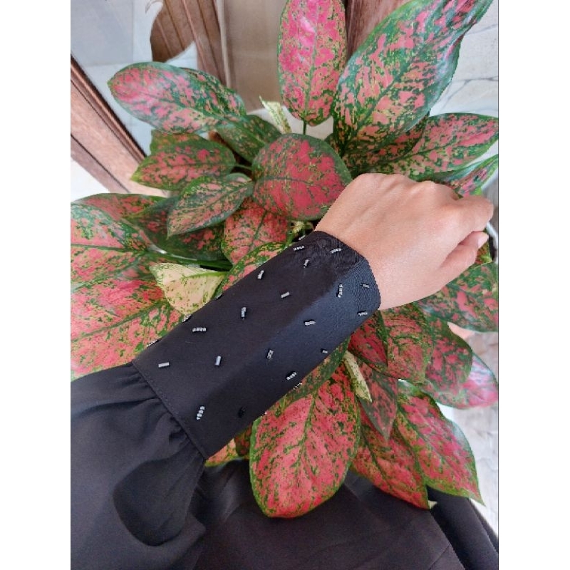 set gamis khimar hitam alfisyahr shafa hijab