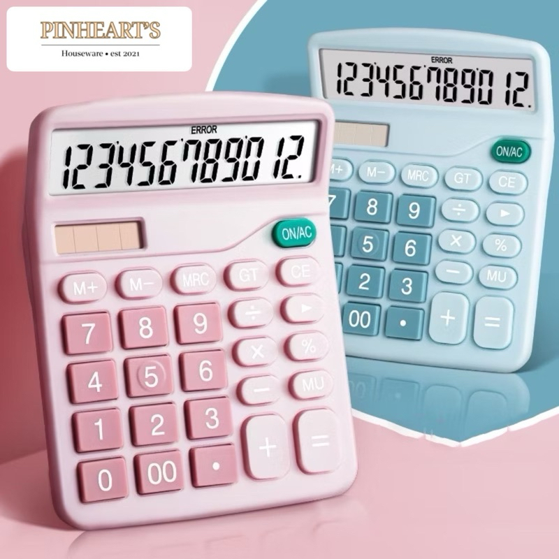 

KALKULATOR DIGITAL 12 BIT ELECTRONIC CALCULATOR BATERAI DAN ENERGI SURYA POWER CALCULATOR