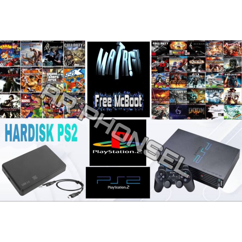 Hardisk PS2 250gb / Hardisk External Khusus PS2 250gb