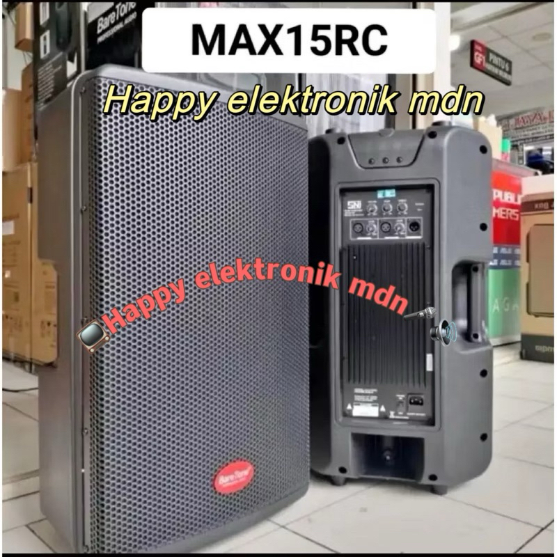 Baretone Speaker Aktif 15 inch Baretone MAX 15 RC Original 15 inch Active Speaker BARETONE MAX15RC B