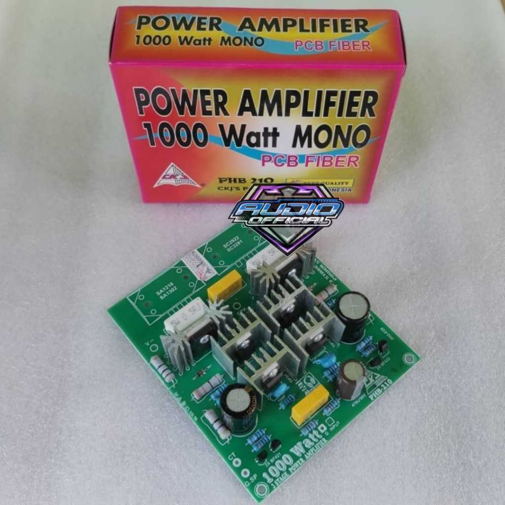 Kit Power Amplifier 3 Stage Mono 1000watts / 3 Tingkat CKJ PHB 210 PCB Fiber Original