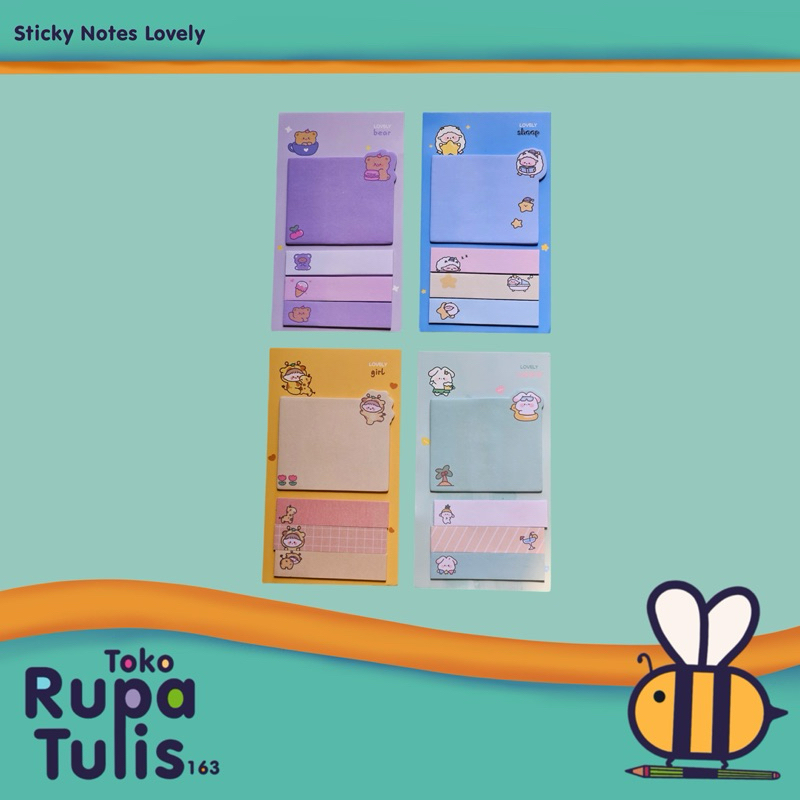 

Sticky Notes Lovely Motif Cute - SATUAN (1 pcs)