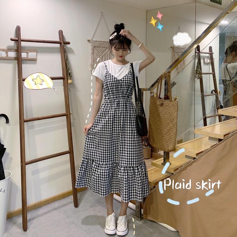 dress cassandra //dres cod// dress kotak kotak// dress korea style kekinian
