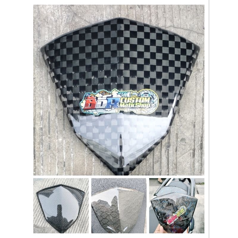 visor vario 125 led old carbon cevlar original