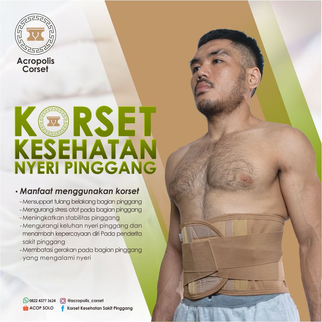 Korset Sakit Pinggang UKURAN JUMBO / Korset Kesehatan / Korset Nyeri Pinggang / Korset Hnp ACROPOLIS