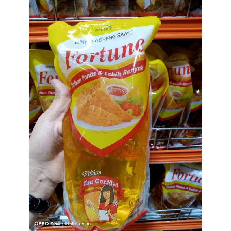 

Minyak goreng Fortune 1 liter + packing kardus