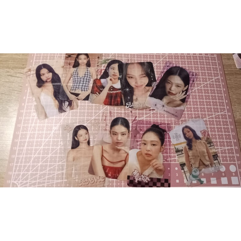 transparent photocard jennie