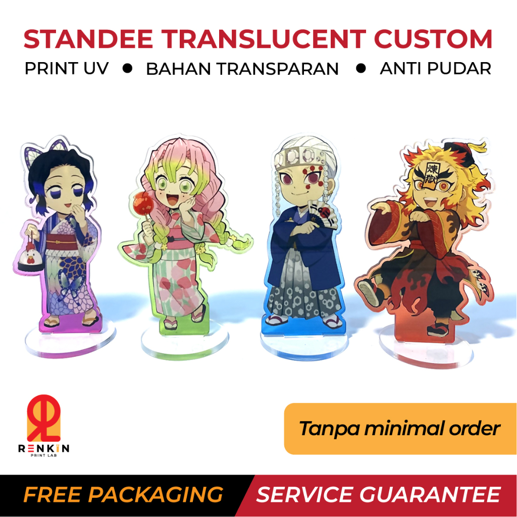 Standee Translucent Custom | Custom Translucent Standee